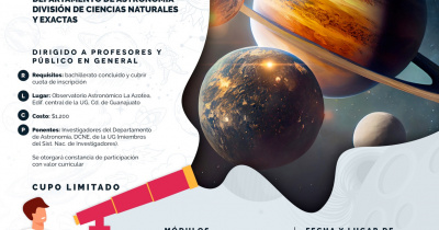UG abre inscripciones al Curso de Astronom&iacute;a, dirigido al p&uacute;blico en general