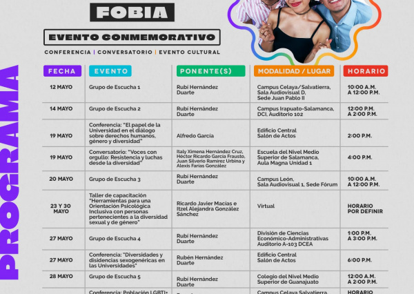 UG se suma a la conmemoraci&oacute;n del D&iacute;a Internacional contra la Homofobia, Lesbofobia, Bifobia y Transfobia