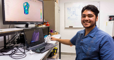 Estudiante de la UG crea soluciones ortop&eacute;dicas con herramientas de la industria 4.0