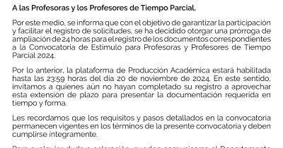 Comunicado Institucional