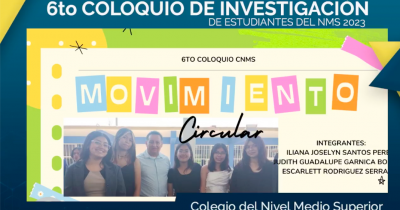 Se llev&oacute; a cabo el Coloquio de Investigaci&oacute;n de Estudiantes del CNMS 2023