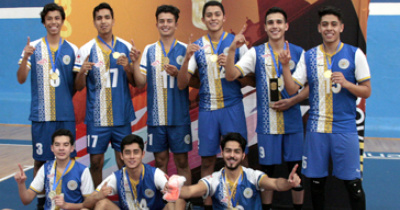 Viven universitarios en&eacute;rgica y emocionante final de torneo de voleibol