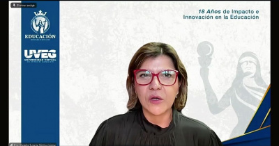 Rectora General de la UG participa en panel sobre educaci&oacute;n virtual