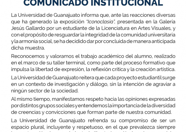 Comunicado Institucional 