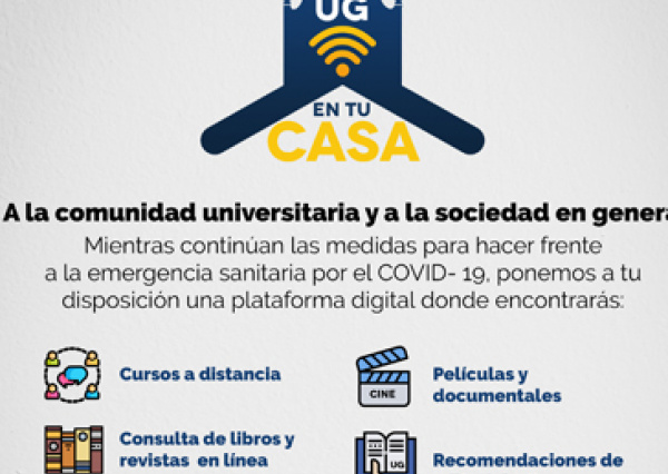Lanza UG plataforma web “UG en tu casa”