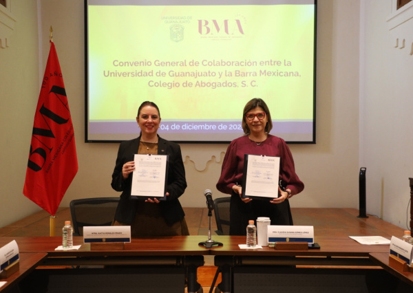 UG y Barra Mexicana, Colegio de Abogados, firman convenio de colaboraci&oacute;n