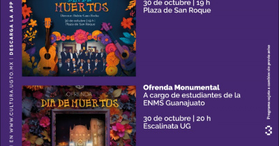 Llega el festival “D&iacute;a de Muertos UG, Tradici&oacute;n con vida” con diferentes actividades culturales y art&iacute;sticas