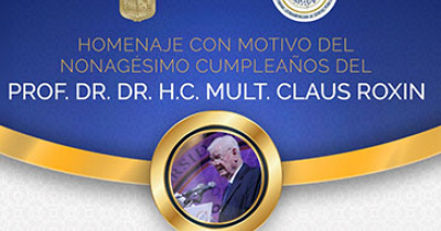 Homenajea comunidad jur&iacute;dica internacional al profesor Claus Roxin
