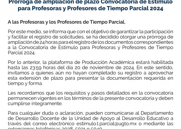 Comunicado Institucional