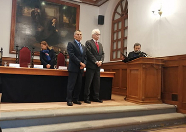 Rinden protesta en la Universidad de Guanajuato miembros de la Academia Mexicana del Derecho del Trabajo y de la Previsi&oacute;n Social 