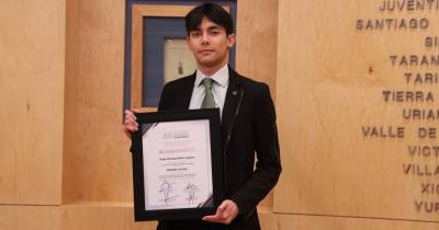 Premian a estudiante UG en el 12&deg; Concurso de Ensayo de Investigaci&oacute;n Legislativa